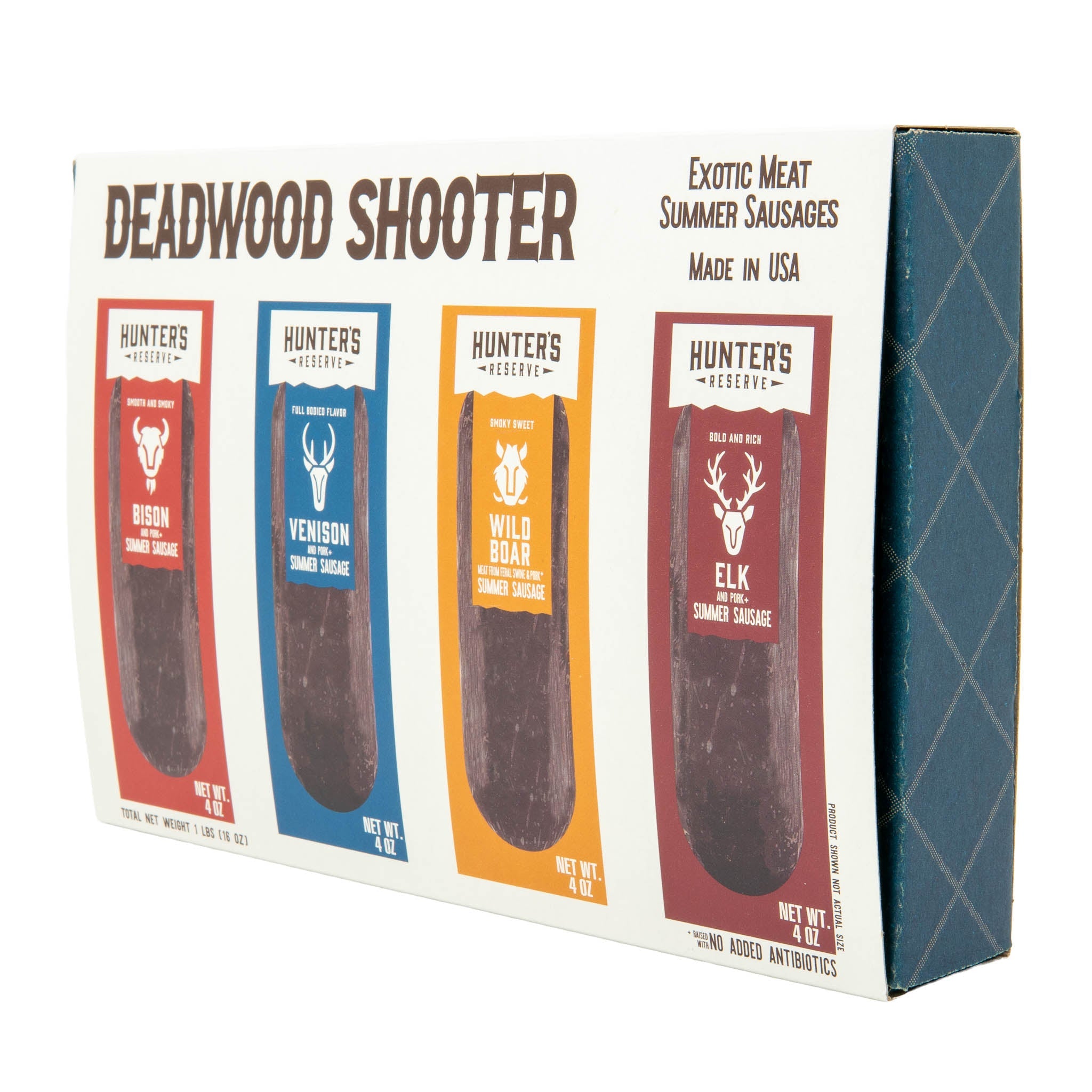 Deadwood Shooter Gift Box - Four 4oz Summer Sausages