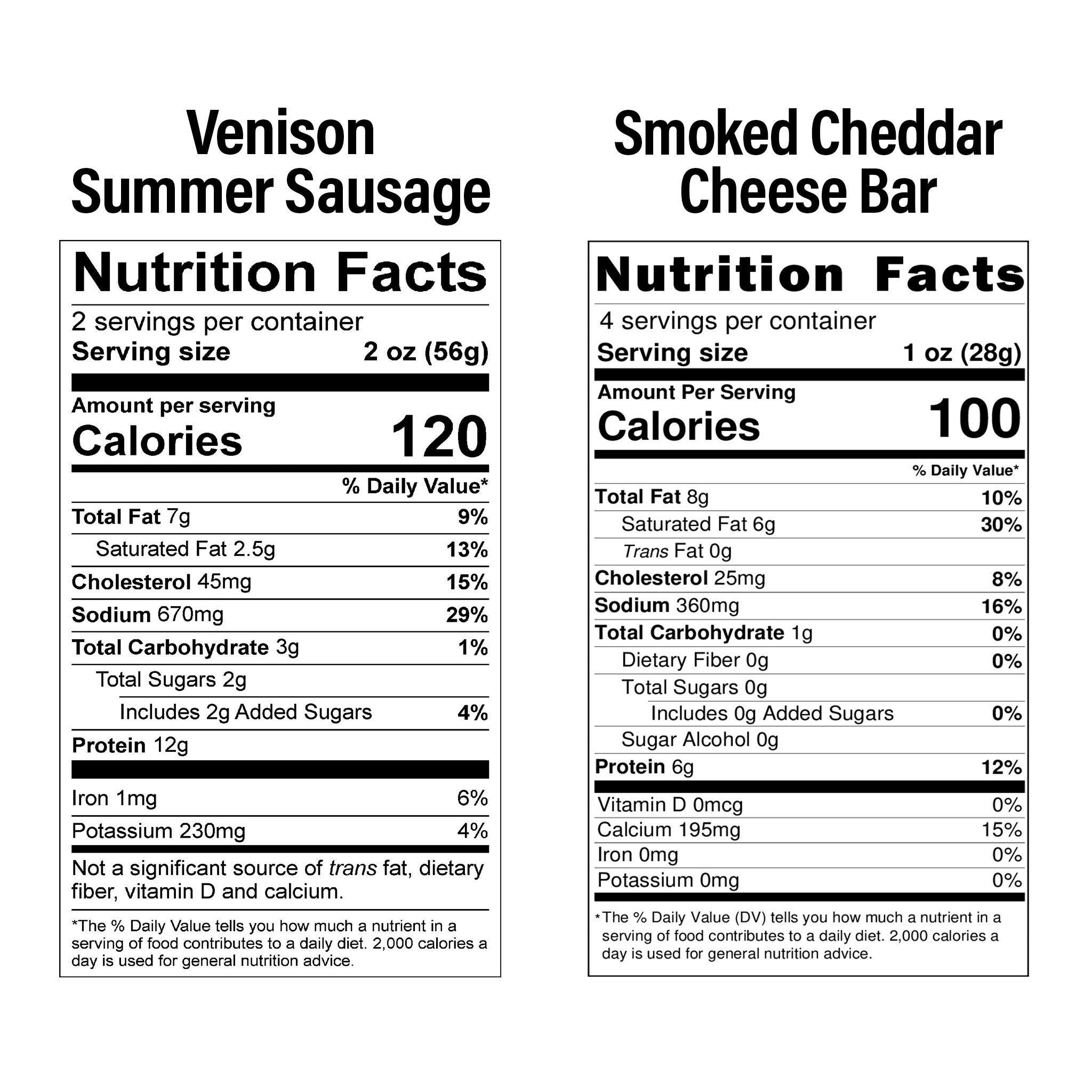 Venison & Smoked Cheddar Cheese Wild Encounters