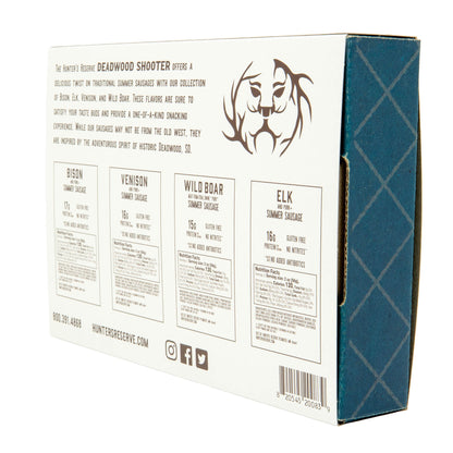 Deadwood Shooter Gift Box - Four 4oz Summer Sausages