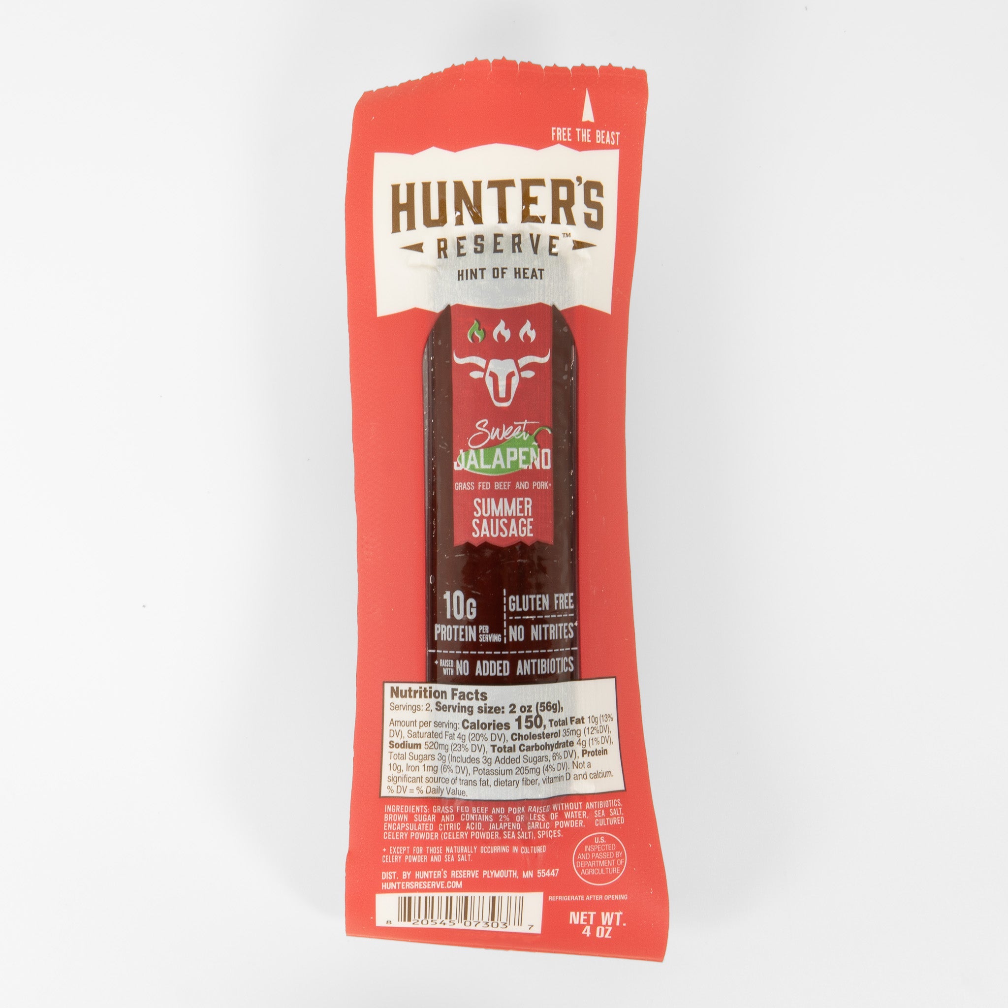 Sweet Jalapeno Beef 4oz Summer Sausage