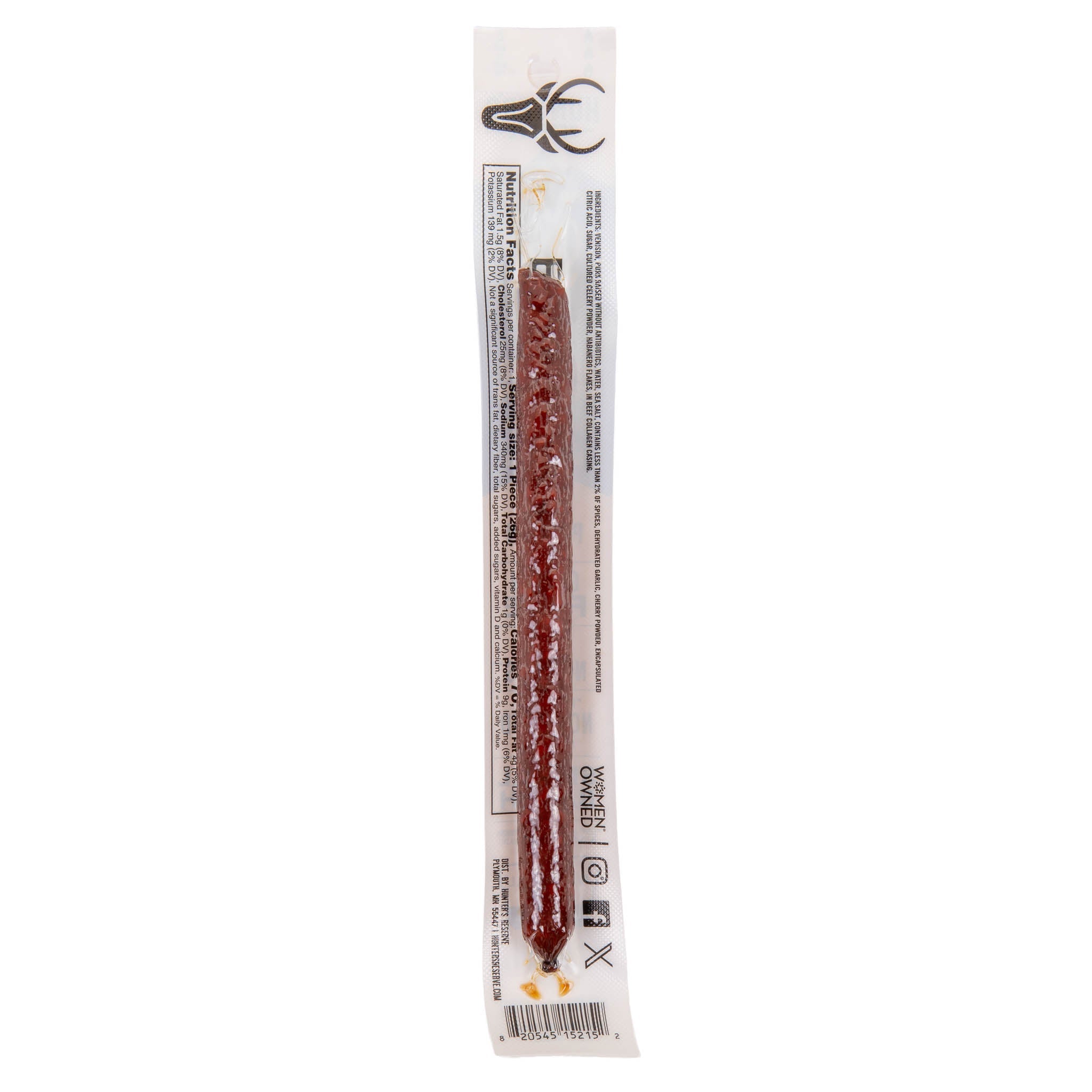 Venison Habanero .9oz Meat Stick