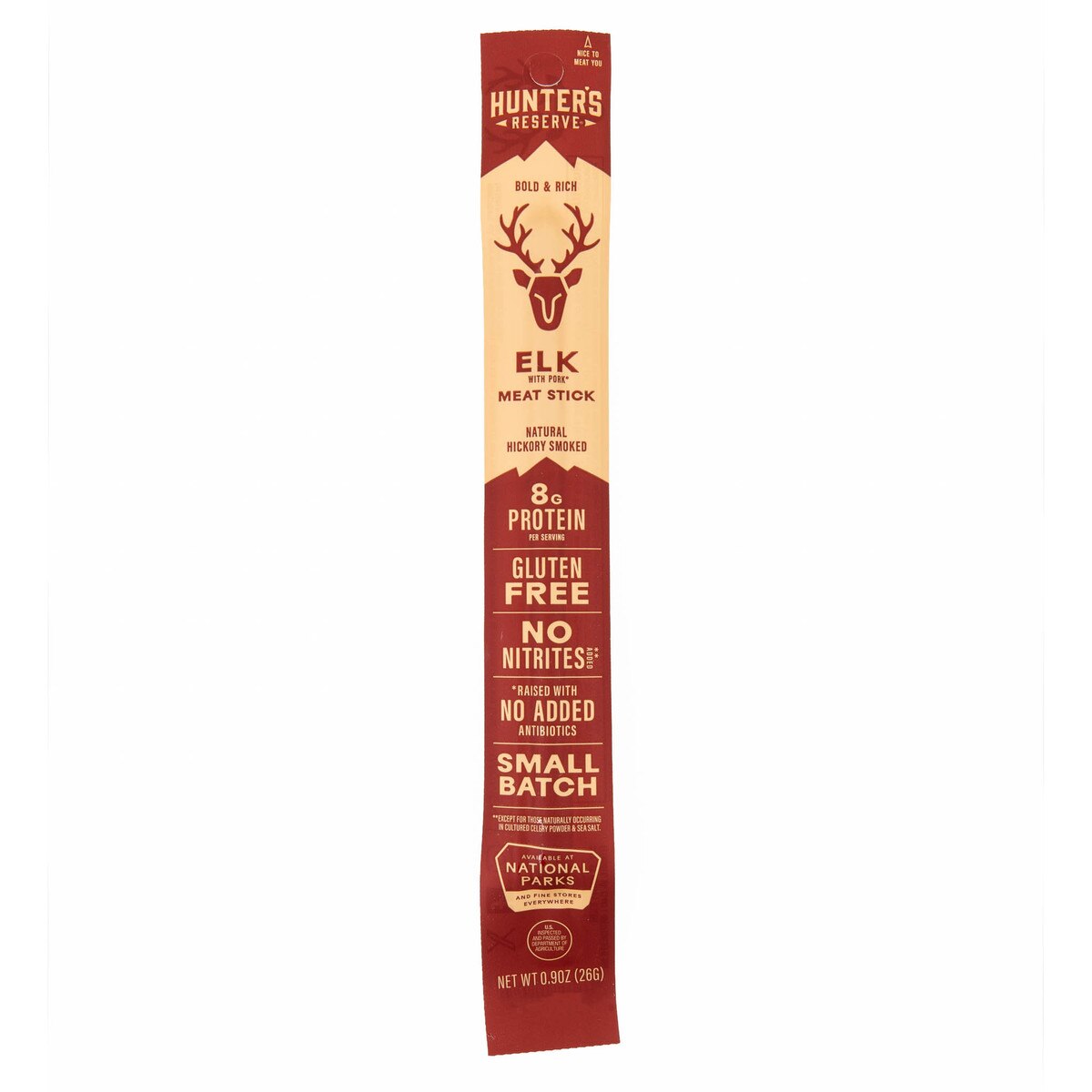 Hunter?s Reserve ELK .9oz Trail Sticks 6 Pack MEAT STICK